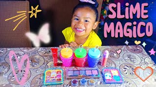 Mezclando Slime con maquillaje 🤭 No lo podrás creer!!