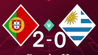 portugal 🇵🇹 vs Uruguay 🇺🇾 match summary animation 2-0| highlights World Cup 2022