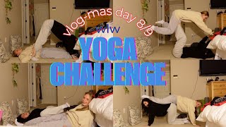 WLW YOGA CHALLENGE!! + holiday fun! Vlog-mas day 8/9 |Mattie&Jocelyn|