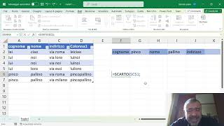 Excel: menu a discesa dinamici e collegati tra loro, dati da tabella