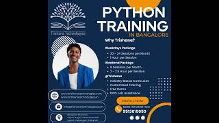 Python Training in Bangalore #trishanatechnologies #pythonfullstackdevelopercourseinbangalore