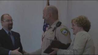 Deputy Nashif receives 'Looking Beyond the Traffic Ticket' award (Clackamas County Sheriff's Office)
