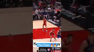 NBA NIKOLA JOKIC CLEAN ASSIST #plssubscribe #youtubeshorts #nba