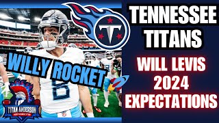 Tennessee Titans Will Levis 2024 NFL Season Expectations as Titans Starting Quarterback. #Titans