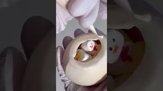 겨울철 난방비를 줄이고 싶은 스노우맨 핫초코 Snowman Hot Chocolate Bomb#youtubeshorts#fyp#shorts