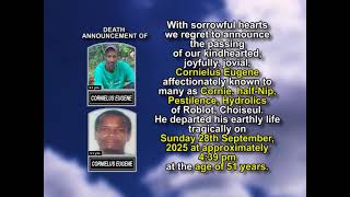 Cornielus Eugene ~ Short Obituary