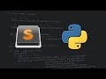 Run Python in Sublime Text 3 | using sublime package