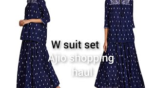 #w#wishful#ajio#ajio haul#wishful suit set#amazon#wedding wear w set#w haul#online shopping