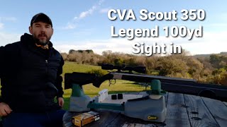 CVA Scout 350 Legend 100yd sight in.