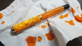 Pelikan M600 Vibrant Orange Fountain Pen Review