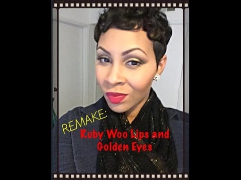 Golden Eyes and Ruby Woo Lips Remake Golden Eyes and Ruby Woo Lips Remake
