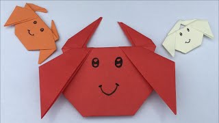 crab paper craft | How to Make a Paper Crab origami | Crab Paper Craft For Kids |  Preschool crafts