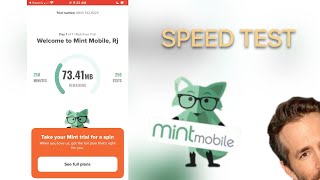 Mint Mobile Speed Test (SIM Card Inside A T-Mobile HotSpot)
