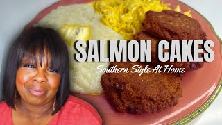 HOW TO COOK SIMPLE SOUTHERN STYLE SALMON CAKES-VLOGMAS DAY 10