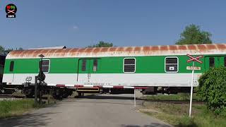 Železniční přejezd Třeboň #2 - 14.6.2019 / Czech railroad crossing