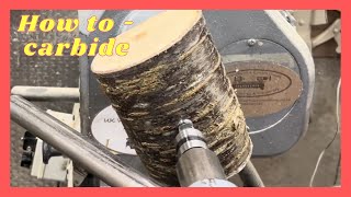 Woodturning. How to - carbide. #carbide chisels