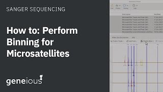 How to Bin Alleles for Microsatellite Analysis in Geneious Prime