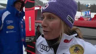 Coupe du monde de ski alpin : Tessa Worley finit troisième du géant à Courchevel