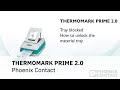 THERMOMARK PRIME 2.0: Unlock material tray