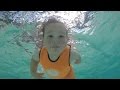 Babies learn to swim before they can walk