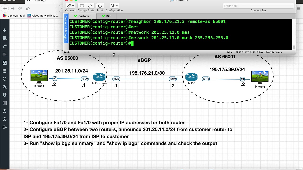 EBGP Configuration - YouTube