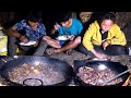 Local Chicken curry soup and rice at dinner || Pastoral dinner time