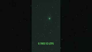 Comet 2022 E3 (ZTF) 5 second time lapse from 2 hours of exposure time.