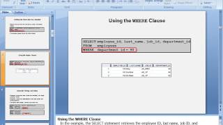Restricting and Sorting Data Using SQL SELECT Statement-(Part 1)