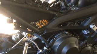 XSR900 Ohlins shock install pt.2