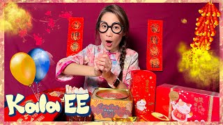 農曆新年 |揮春 |新年食品 |利是 |Learning about Lunar New Year with Kala EE|全盒| 拜年| 香港節日| 廣東話教學| 兒童中文學習| 親子活動
