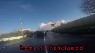 My ec1 triumph from home to Penclawdd swansea