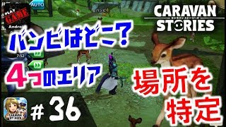 #36【キャラスト】バンビは４つのエリアのどこ!?レアビースト バンビの出現場所を特定‼MMORPGキャラバンストーリーズ - CARAVAN STORIES -