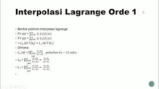 Interpolasi  Lagrange Orde 1/Linier #Muhammad_Haris  #Tugas_Proyek #Metode_Numerik