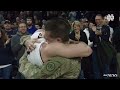 soldier surprises brother at notre dame game