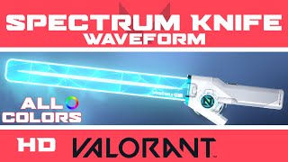 Waveform: VALORANT Spectrum Knife Skin (ALL COLORS) | New Zedd Skins Showcase