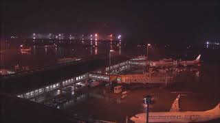 【2月24日録画】夜の那覇空港を8倍速にしてみました！🛫🛬