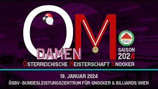 ÖM Snooker Damen - Semifinale - Stefanie Dolezal gg. Christine Weis