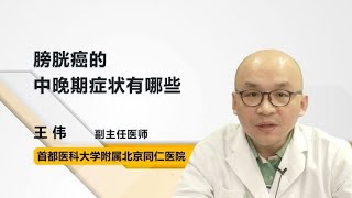 膀胱癌的中晚期症状有哪些 王伟 首都医科大学附属北京同仁医院