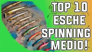 Top 10 delle mie esche artificiali preferite per lo spinning medio