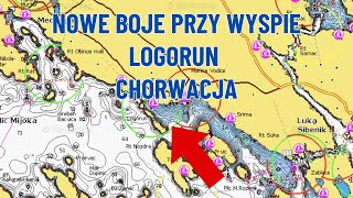 Nowe boje przy wyspie Logorum rejon Sibenik w Chorwacji