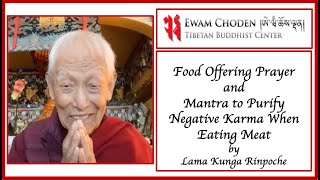 Tibetan Buddhist Food Offering Prayer \u0026 Mantra Purify Eating Meat Karma by Lama Kunga Rinpoche