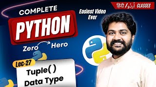 tuple data type-Hindi/Urdu | Lec-27 | Data types in python | Python for Data Science