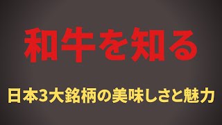 和牛とは？日本３大銘柄牛について