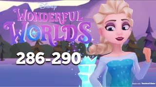 Disney Wonderful Worlds - Unlocking Elsa! Lighthouse Lane! Frozen Land! Levels 286-290