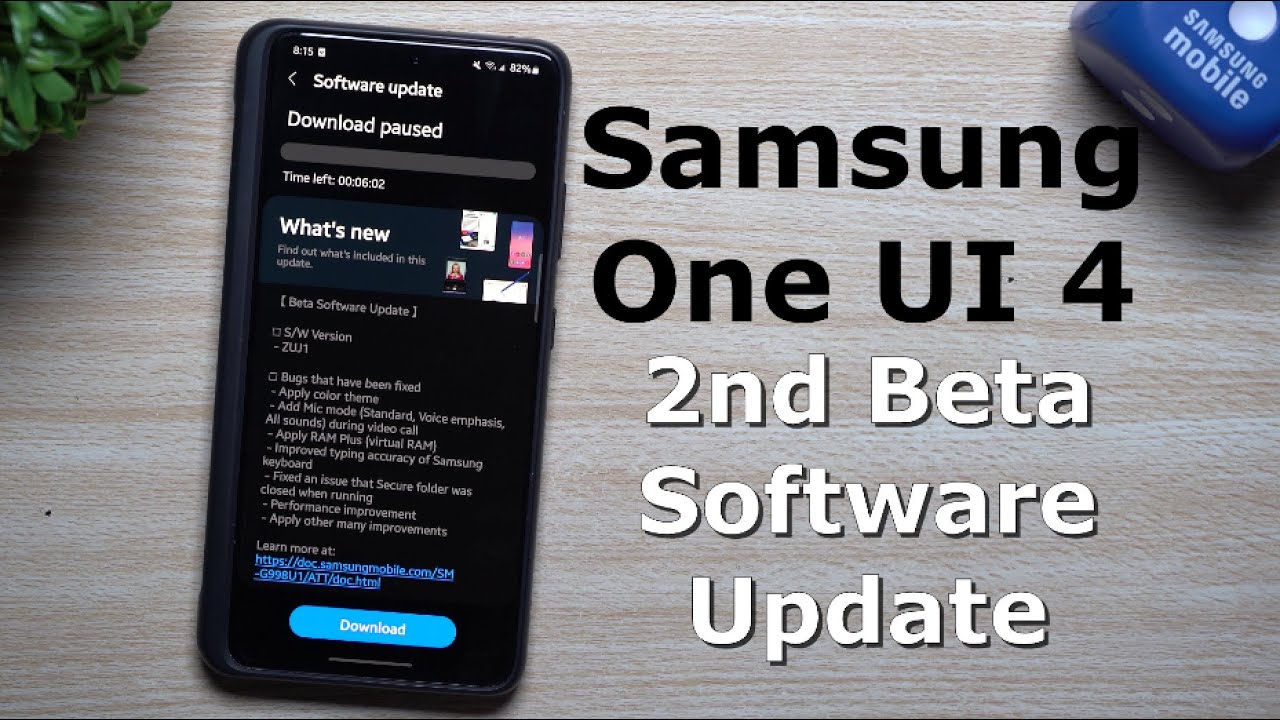 Samsung One UI 4 Beta 2 - Software Update | Everything New - YouTube