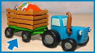 Лепим прицеп Синего Трактора из пластилина. Синий Трактор. Tractor in Plasticine.