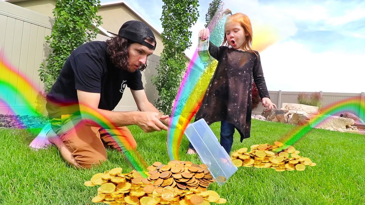 THE BOO BOO STORY! Hidden Presents From Our Backyard Leprechaun For ...