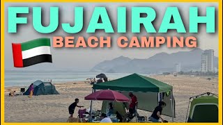 LIVING DUBAI 🧡 Beach camping at Al Aqah public beach (Fujairah)  || Me, myself \u0026 Irish