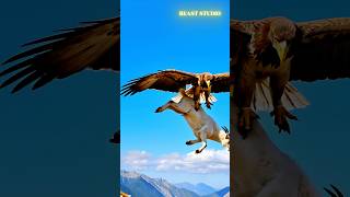 Eagle Attempts to Snatch Goat but Slips and Drops It Mid-Air! 🦅🐐 | Wild Animal Drama