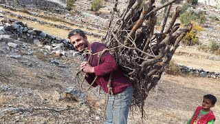 We Collected Grasses from the Highland ~ We Are Getting Ready For The Winter In The Village  Village